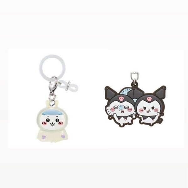 ちいかわ サンリオ ラバーマスコット めじるしアクセサリー ハチワレ モモンガ