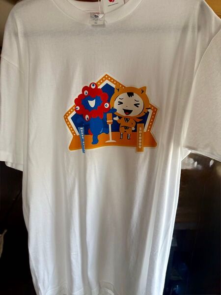 ミャクミャク&シノビー 全面プリント 半袖Tシャツ XL