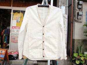 数回使用のみ！日本製　LUVA TRAM（ルーバトラム）　ポケット付きな迷彩柄のデザイン長袖シャツ　サイズM