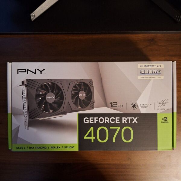 ファンノイズあり PNY RTX 4070