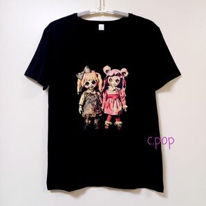 アジアン雑貨 ゴシック ホラードール 半袖 Tシャツ
