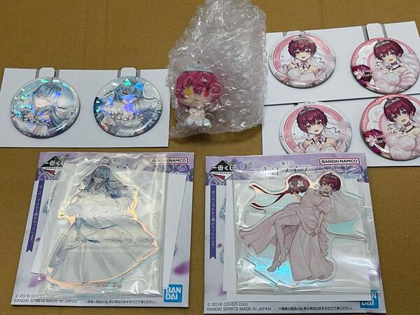 一番くじ ホロライブ ちょこのっこフィギュア 缶バッジ アクリルスタンド 雪花ラミィ 宝鐘マリン