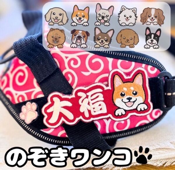 ユリウス ネームタグ 刺繍ワッペン 名前 ハーネス k9 julius 名前入り プレート 刺しゅう ワッペン