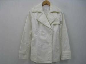 4℃ ヨンドシー コート ジャケット 刺しゅう ホワイト 白 38 