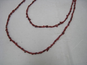 FRAGILE Fragile necklace long red Stone 