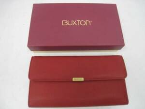 BUXTON バクストン Organizer Clutch レザーウォレット 長財布 レッド