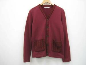 Mind Blow Mind Blow Cotte V Neck Cardigan Bordeaux 2