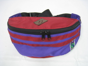 MEImei waist bag body bag red × purple series 