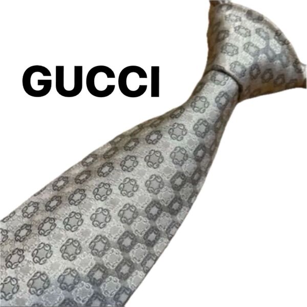 【美品】グッチ GUCCI ネクタイ ブランドネクタイ シルクネクタイ ハイブランド Gマーク 結婚式 パーティー