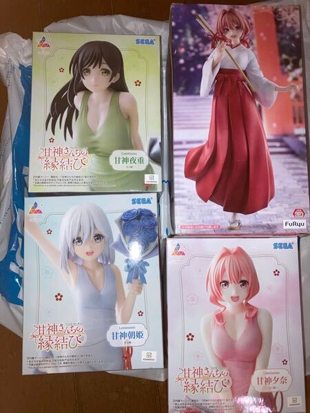 甘神さんちの縁結び 甘神夕奈 甘神朝姫 甘神夜重 フィギュア まとめ売り