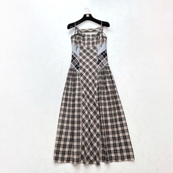 【ANDMARY】Nadia check long dress