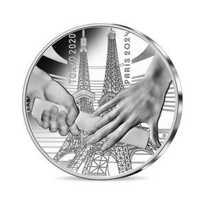 2021 フランス 東京-パリ オリンピック 引継記念 10ユーロ 銀貨