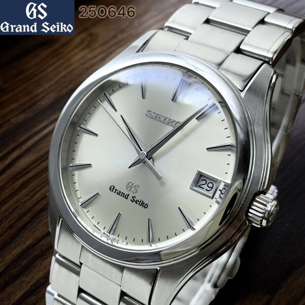 新品電池 SEIKO グランドセイコー デイト SBGX005 9F62-0A10 磨き済 100m防水 クォーツ メンズ腕時計