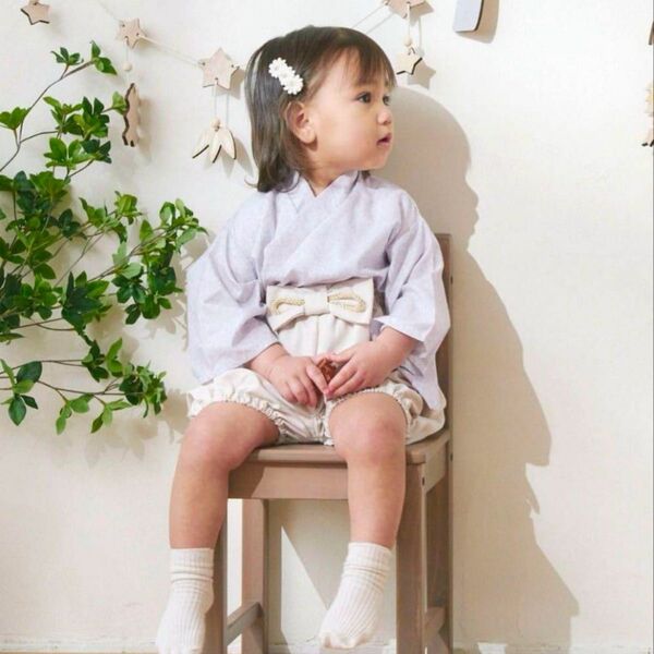 サリュ ベビー 袴 80-90 ひな祭り 夏祭り 女の子