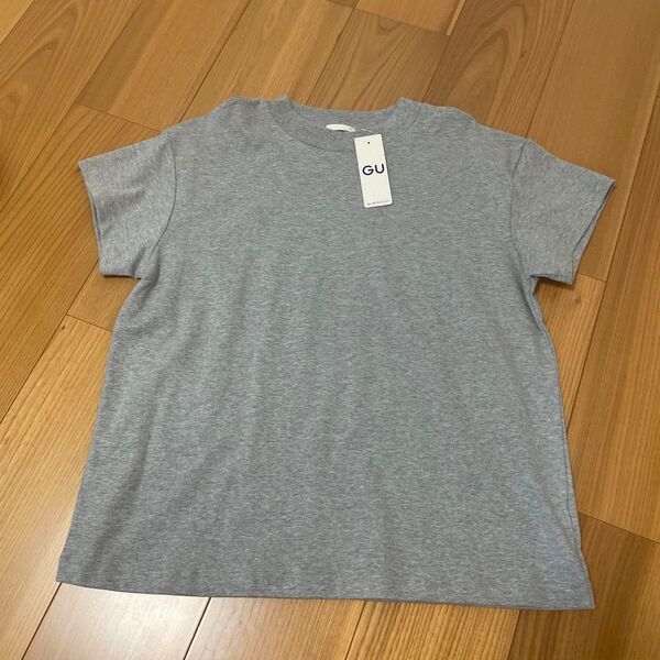 匿名配送 ジーユー XL グレー 大きいサイズ GU LL スムースT トップス Tシャツ 半袖