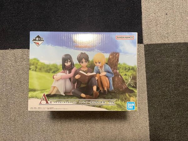 進撃の巨人 一番くじ フィギュア リヴァイ ハンジ エレン ミカサ アルミン アクリルボード クリアポスター