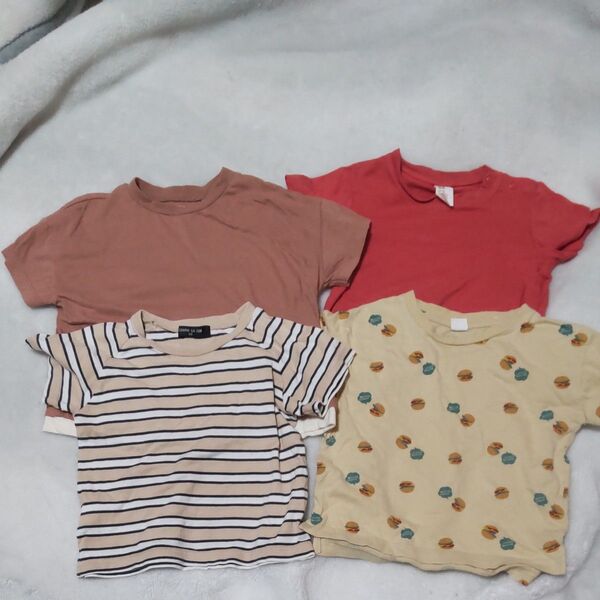4点セット Tシャツ 半袖 90cm