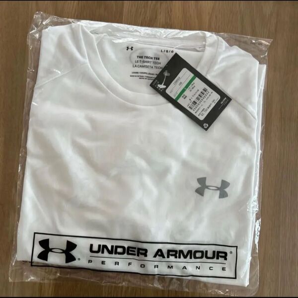 アンダーアーマー UAテック ショートスリーブTシャツ2.0 プラクティスシャツ 1358553 ホワイト Lサイズ 新品