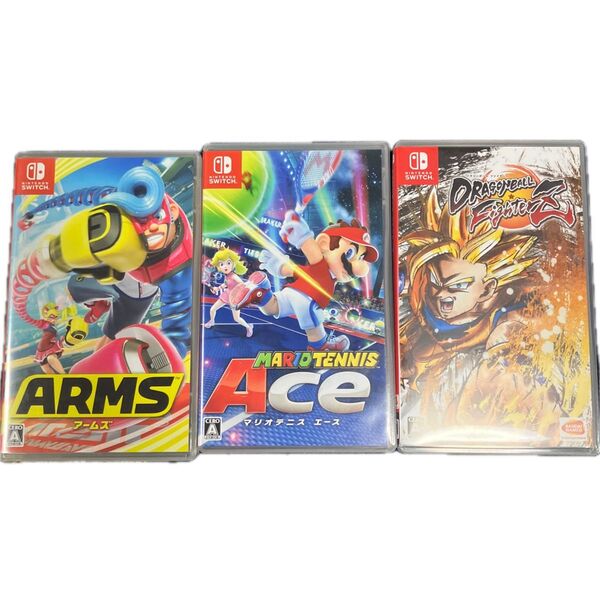 Switch ソフト ARMS マリオテニス エース ドラゴンボール ファイターズ 3本セット