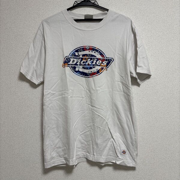 Dickies ホワイト ロゴ Tシャツ 半袖 L 値下げ不可