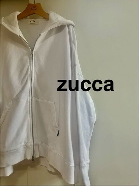 zucca ジップアップパーカー ホワイト ズッカ