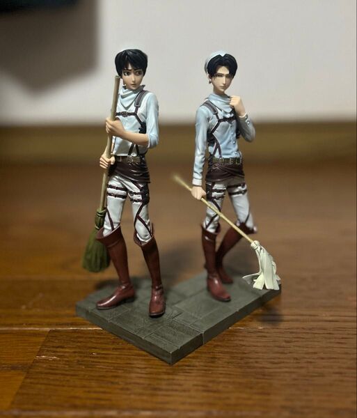 【進撃の巨人】お掃除 リヴァイ エレン DXF プライズフィギュア バンプレスト