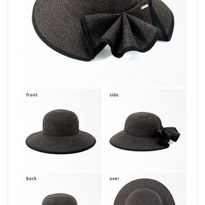 4980円 未使用 手洗い 折りたたみ 接触冷感 UVカット 通気性 つば広 日除け 紫外線カット レディース ハット 帽子 D