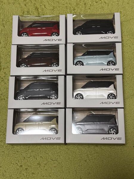 新型ムーヴ プルバックミニカー 8台セット