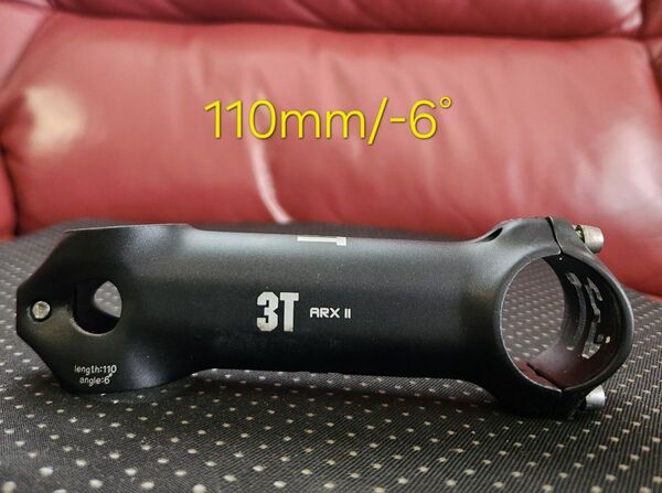 3T ARX II ステム 110mm -6° ロードバイク