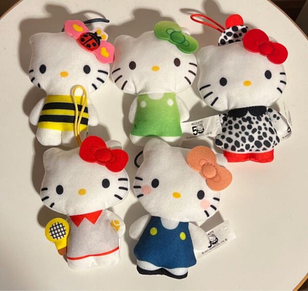 マクドナルド キティ 50 2023年 5個セット ハローキティ マスコット ぬいぐるみ