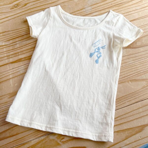 チャコット キッズ バレエ 半袖Tシャツ 140 ジュニア クリームイエロー