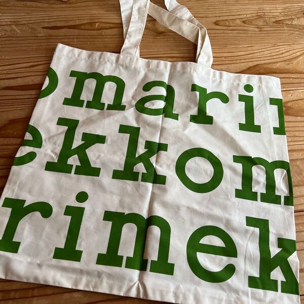 マリメッコ marimekko ノベルティ トートバッグ エコバッグ グリーン