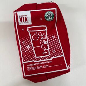 スターバックス クリスマス限定VIAポーチ レッド