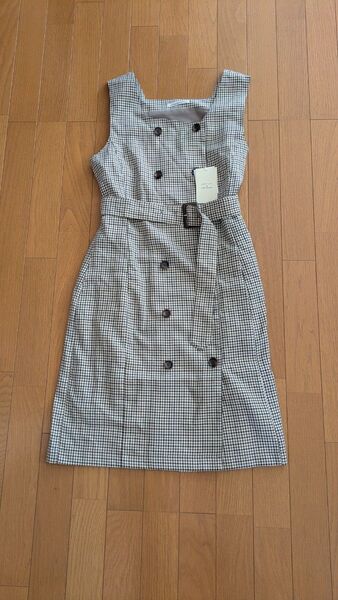NICE CLAUP ナイスグラップ ワンピース チェック柄 フリーサイズ