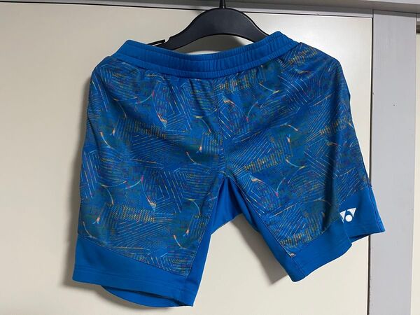 バドミントン ヨネックス ハーフパンツ 柄 青