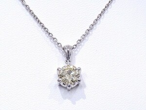  Tasaki Shinju Pt850/900 платина diamond TASAKItasaki1 шарик diamond оценка документы цепь неоригинальный товар [ б/у ][ степень A]