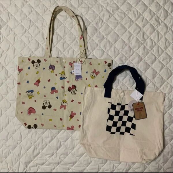 新品 ディズニーなどトートバッグセット