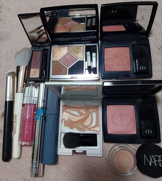 【お得!美品多】デパコス&プチプラ 11点セット Dior SUQQU NARS ファシオ アイシャドウ チーク グロス マスカラ
