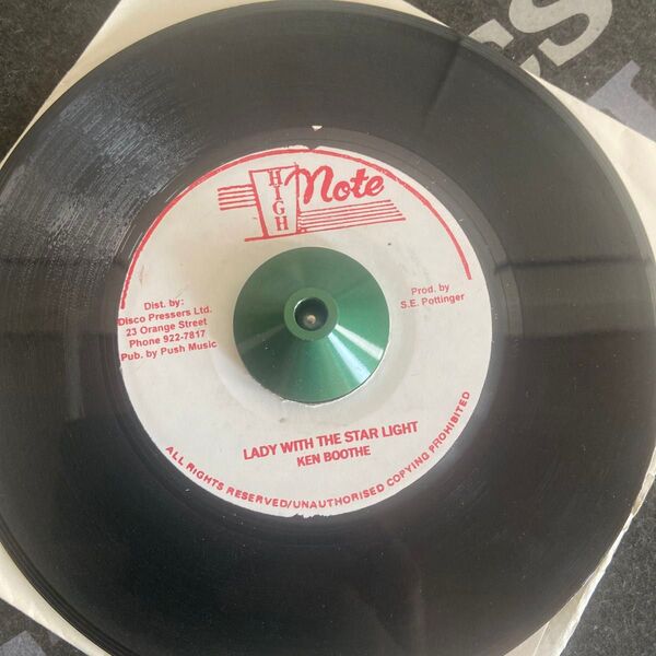 Ken Booth / Lady With The Star Light 7インチレコードレゲエ