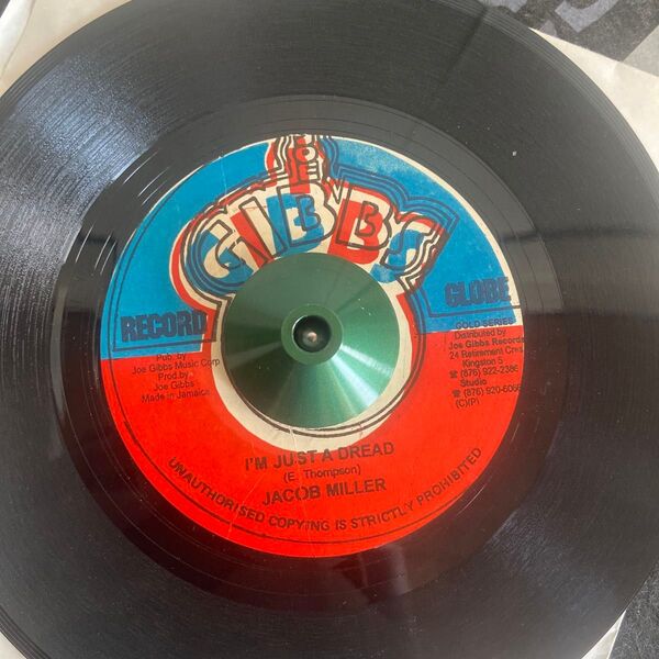 Jacob Miller / I'm Just A Dread 7インチレコード レゲエ