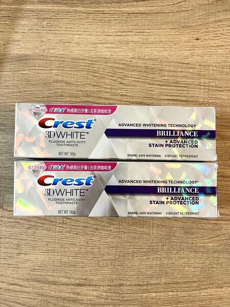 新品未開封 未使用 2個セット Crest 3D WHITE 熱感美白 歯磨き粉 ホワイトニング