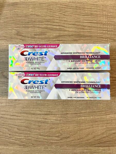 新品未開封 未使用 2個セット Crest 3D WHITE 慕斯 歯磨き粉 ホワイトニング
