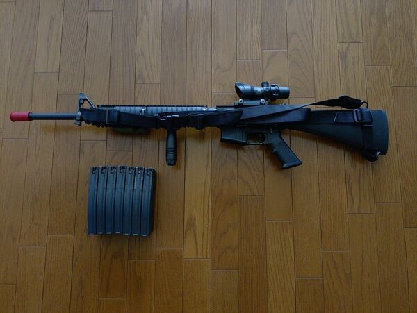 東京マルイECHIGOYA M16A4ガスブローバック(M4A1 MWSカスタム)NPAS化ヘビーリコイル化済フルセット海兵隊仕様