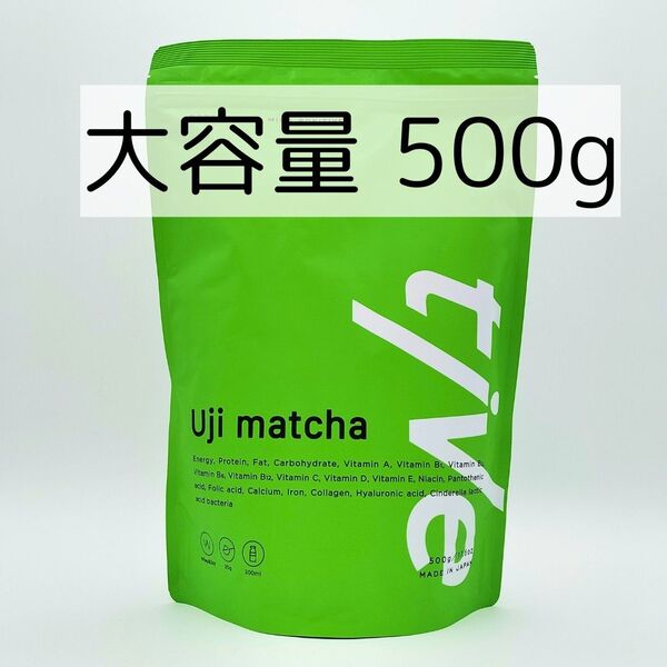 【新品】tive ティブ ホエイ ソイ Wプロテイン 500g 宇治抹茶味
