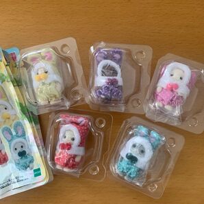 シルバニアファミリー カラフルウサギコスチューム5種コンプリートセット