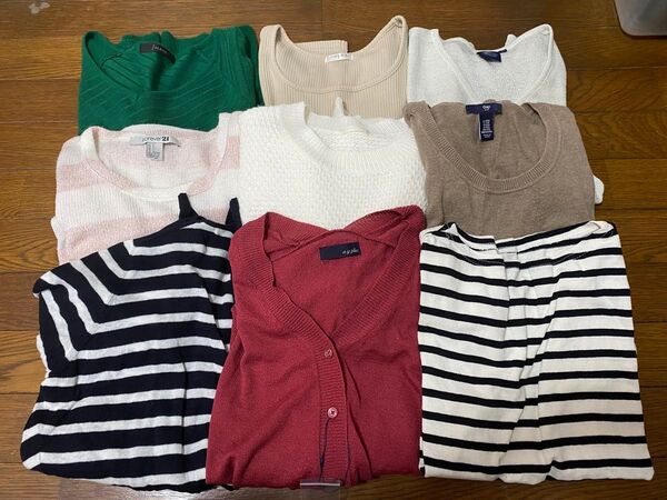 長袖 半袖 カットソー 夏服 春服 まとめ売り まとめ 9点