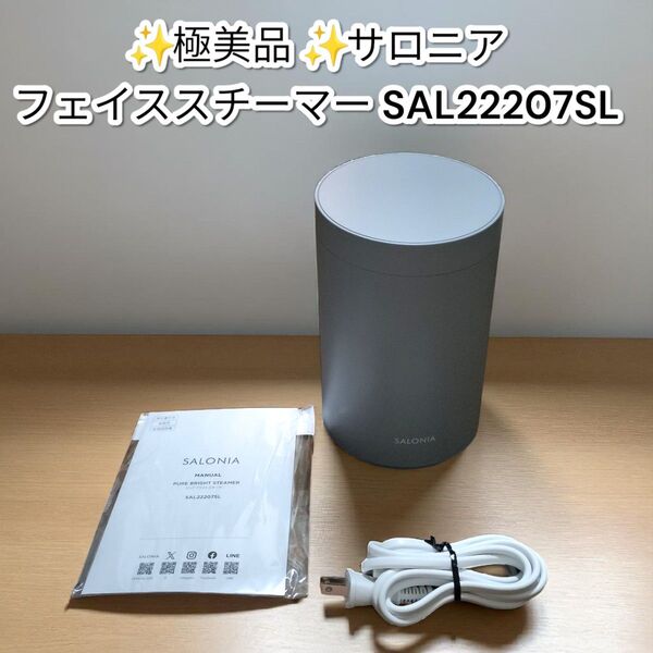 ★極美品★サロニア ピュアブライトスチーマー SAL22207SL SALONIA