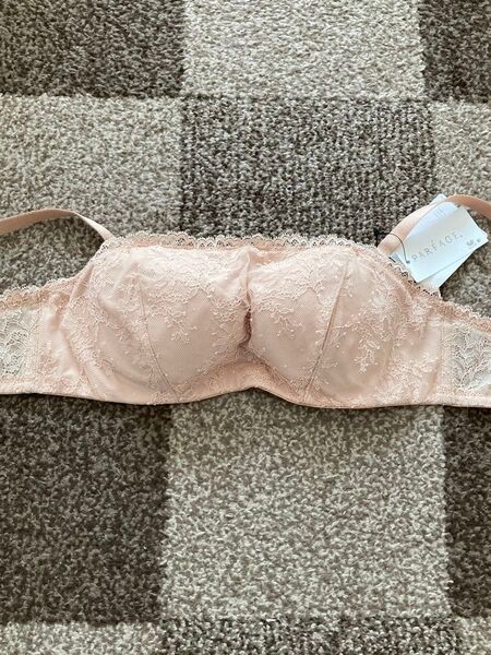 ワコール Wacoal パルファージュ ベージュ レース ブラジャー D70 ストラップレス