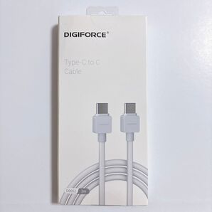 DIGIFORCE Type-C to C ケーブル 2m D0052 ホワイト デジフォース