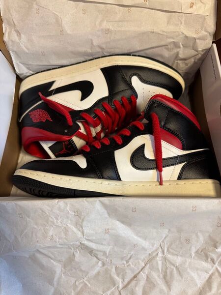 【最終値下げ】☆美品☆ AIR JORDAN 1 エアジョーダン1 MID GYM RED 28.0cm